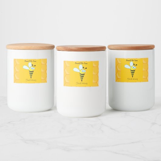 Zelfgemaakte Honey Jar Labels - Custom Honey Label Voedselcontainer Etiket (Flessen)