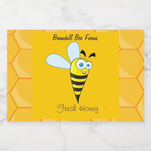 Zelfgemaakte Honey Jar Labels - Custom Honey Label Voedselcontainer Etiket (Enkel label)