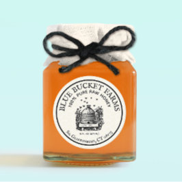 Zelfgemaakte Honing Bijenkorf Jar Label