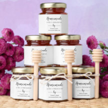 Zelfgemaakte honing favoriet productlabel