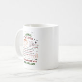 Zelfgemaakte Hot Cacao Koekjes Recept Kerstcadeau Koffiemok (Voorkant links)