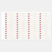 Zelfgemaakte Hot Chili Sauce Thin Label (Vel)