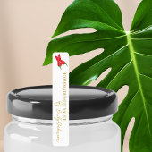 Zelfgemaakte Hot Chili Sauce Thin Label