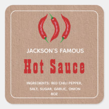 Zelfgemaakte Hot Sauce | Chili Saus in Kraftpapier