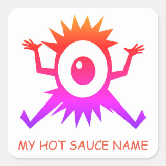 Zelfgemaakte Hot Sauce Label Stickers