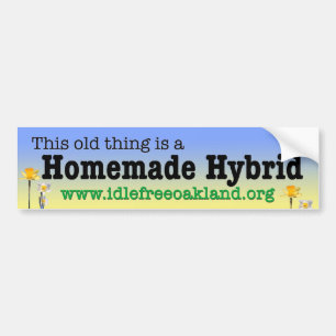 Zelfgemaakte Hybride Bumpersticker
