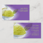 Zelfgemaakte ijssalon visitekaartje (Voorkant / Achterkant)