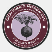  Zelfgemaakte Ingemaakte Bieten Label Sjabloon (Voorkant)