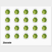 Zelfgemaakte Ingemaakte Kool Voedsel Label (Vel)