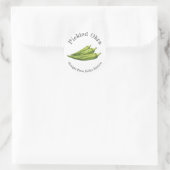 Zelfgemaakte Ingemaakte Okra Voedsel Label (Tas)