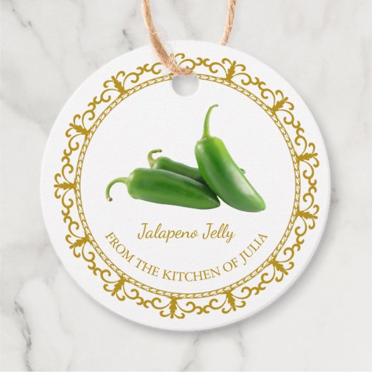  zelfgemaakte Jalapeno Jelly Hang Label (Voorkant)