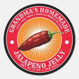 Zelfgemaakte Jalapeno Jelly Label Sjabloon