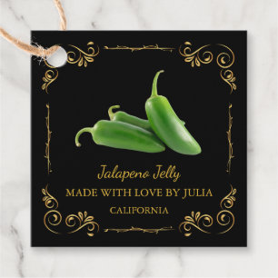  Zelfgemaakte Jalapeno Jelly Square Hang Label