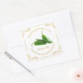  zelfgemaakte Jalapeno Jelly Square Label (Envelop)