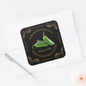 zelfgemaakte Jalapeno Jelly Square Label (Envelop)