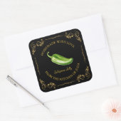 zelfgemaakte Jalapeno Jelly Square Label (Envelop)