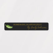 Zelfgemaakte Jalapeno Jelly Thin Label (Design 1)