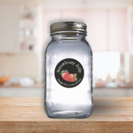 Zelfgemaakte Jam Business Aardbei Gelei Voedsetlab Ronde Sticker