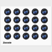 Zelfgemaakte jam business bosbessensiroop etiket (Vel)