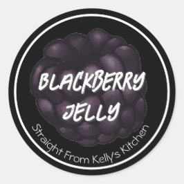 Zelfgemaakte Jam Business Braambessen Gelei Jam Et Ronde Sticker