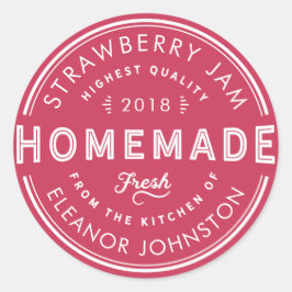 Zelfgemaakte Jam / Jelly Label Fris uit Uw Keuken