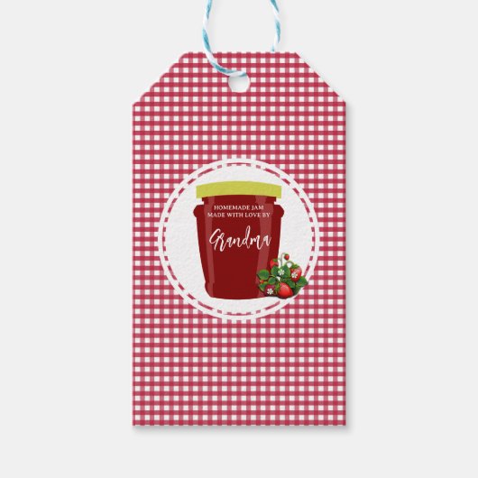 Zelfgemaakte Jam Label Label bewerkbaar Cadeaulabel (Voorkant)