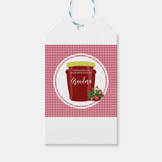 Zelfgemaakte Jam Label Sticker bewerkbaar Cadeaulabel (Voorkant)