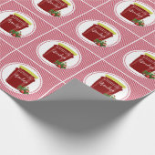 Zelfgemaakte Jam Label Sticker bewerkbaar Cadeaupapier (Hoek)