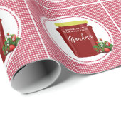 Zelfgemaakte Jam Label Sticker bewerkbaar Cadeaupapier (Rol Hoek)