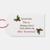 Zelfgemaakte Jam of Jelly Christmas Cadeaulabel (Achterkant Horizontaal)
