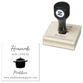 Zelfgemaakte Jam Preserve Baker Artisan Crafter Ma Rubberstempel (Gestempeld)