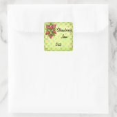 Zelfgemaakte jamlabels vierkante sticker (Tas)