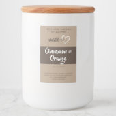 Zelfgemaakte kaarsen Productverpakking Natuurlijk  Voedselcontainer Etiket (Voorkant)