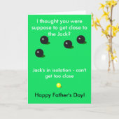 Zelfgemaakte kaart voor Vaderdag met Lawn Bowls, S (Gele Bloem)