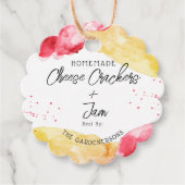 Zelfgemaakte kaascrackers & jam bedankjes labels (Voorkant)
