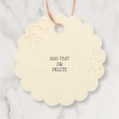 Zelfgemaakte kaascrackers Waterverf Bedankjes Labels (Achterkant)