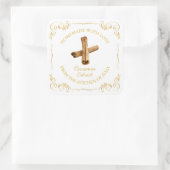  Zelfgemaakte Kaneel Extract Vierkant Label (Tas)