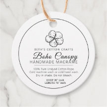 Zelfgemaakte katoenen macrame luifel product barco