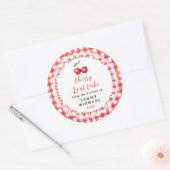 Zelfgemaakte Kersen Taart Cake Etiket (Envelop)