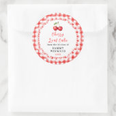 Zelfgemaakte Kersen Taart Cake Etiket (Tas)