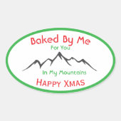 Zelfgemaakte Kerst Bak sticker voor Jou (Voorkant)