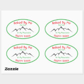 Zelfgemaakte Kerst Bak sticker voor Jou (Vel)