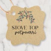 Zelfgemaakte Kerst Kookplaat Potpourri Kerstcadeau Bedankjes Labels (Voorkant)