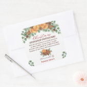 Zelfgemaakte Kerst Simmerend Potpourri Recept Vierkante Sticker (Envelop)