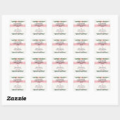 Zelfgemaakte Kerstjam Inmaaksticker Vierkante Sticker (Vel)