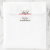 Zelfgemaakte Kerstjam Inmaaksticker Vierkante Sticker (Tas)