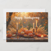 Zelfgemaakte kerstkaart voor Thanksgiving Kaart (Voorkant)