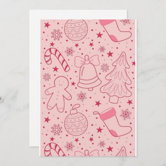 zelfgemaakte kerstkaarten 2025 kaart (Voorkant / Achterkant)