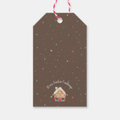 Zelfgemaakte kerstkoekjes en peperkoekjeshuis cadeaulabel (Achterkant)