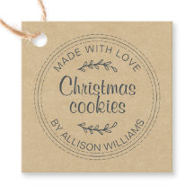 Zelfgemaakte Kerstkoekjes Kraft Papier Favor Tags